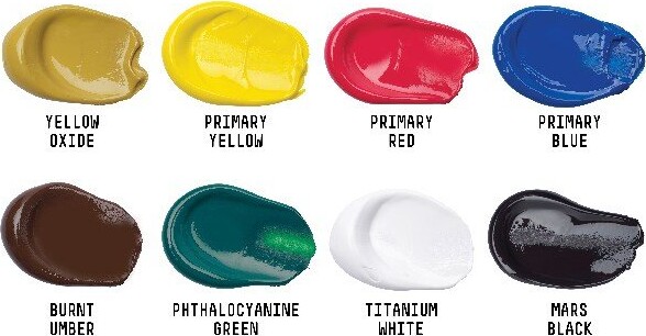 Liquitex - Akrylmaling Sæt Med 8 Farver - 75 ML