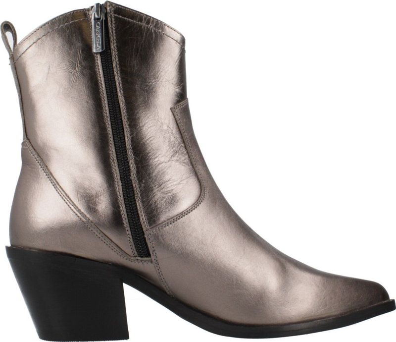 CARMELA - 161776 - Dameslaars - Zwart - Leer - Antislip Zool