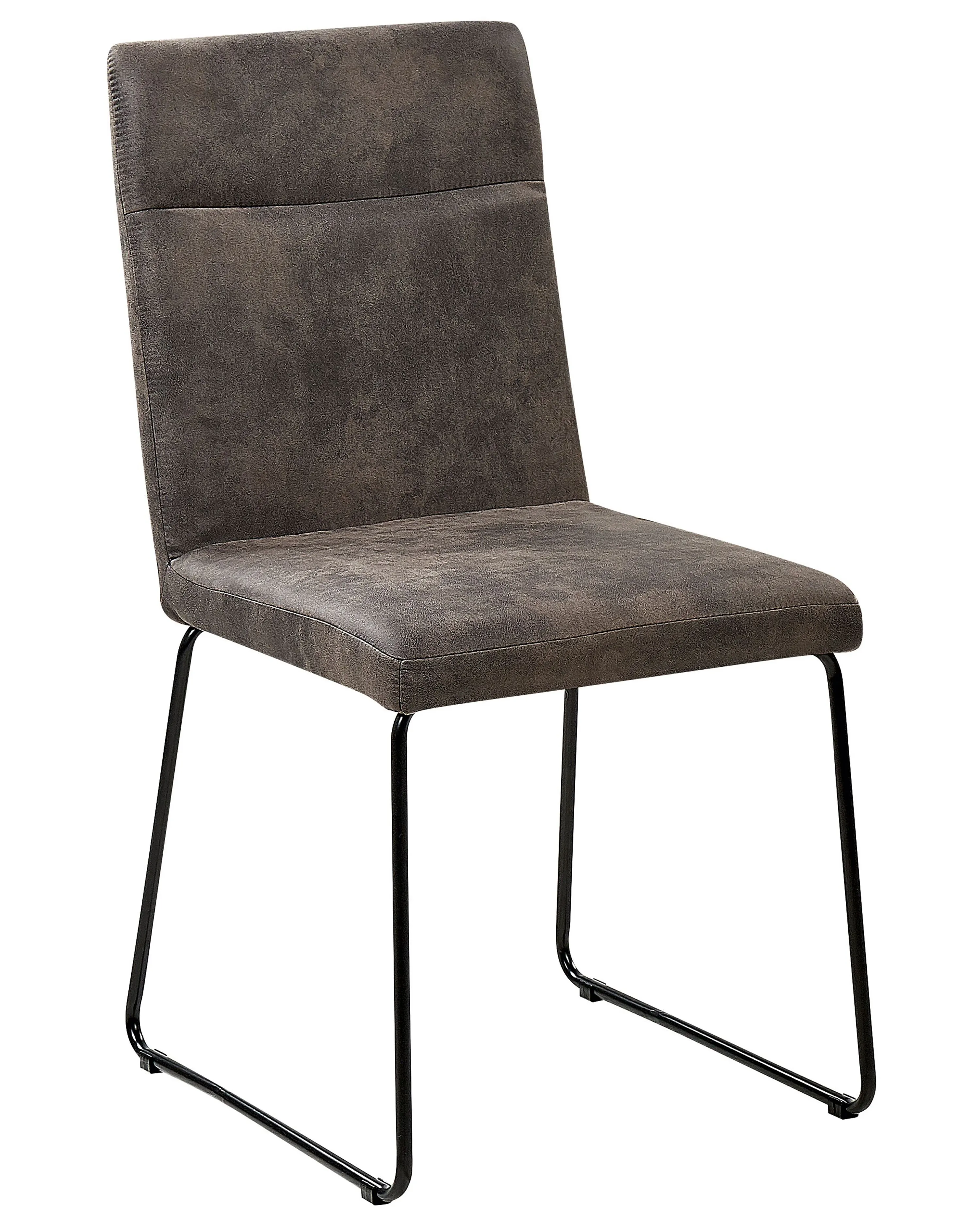 Set van 2 eetkamerstoelen NEVADA Stof Donkergrijs