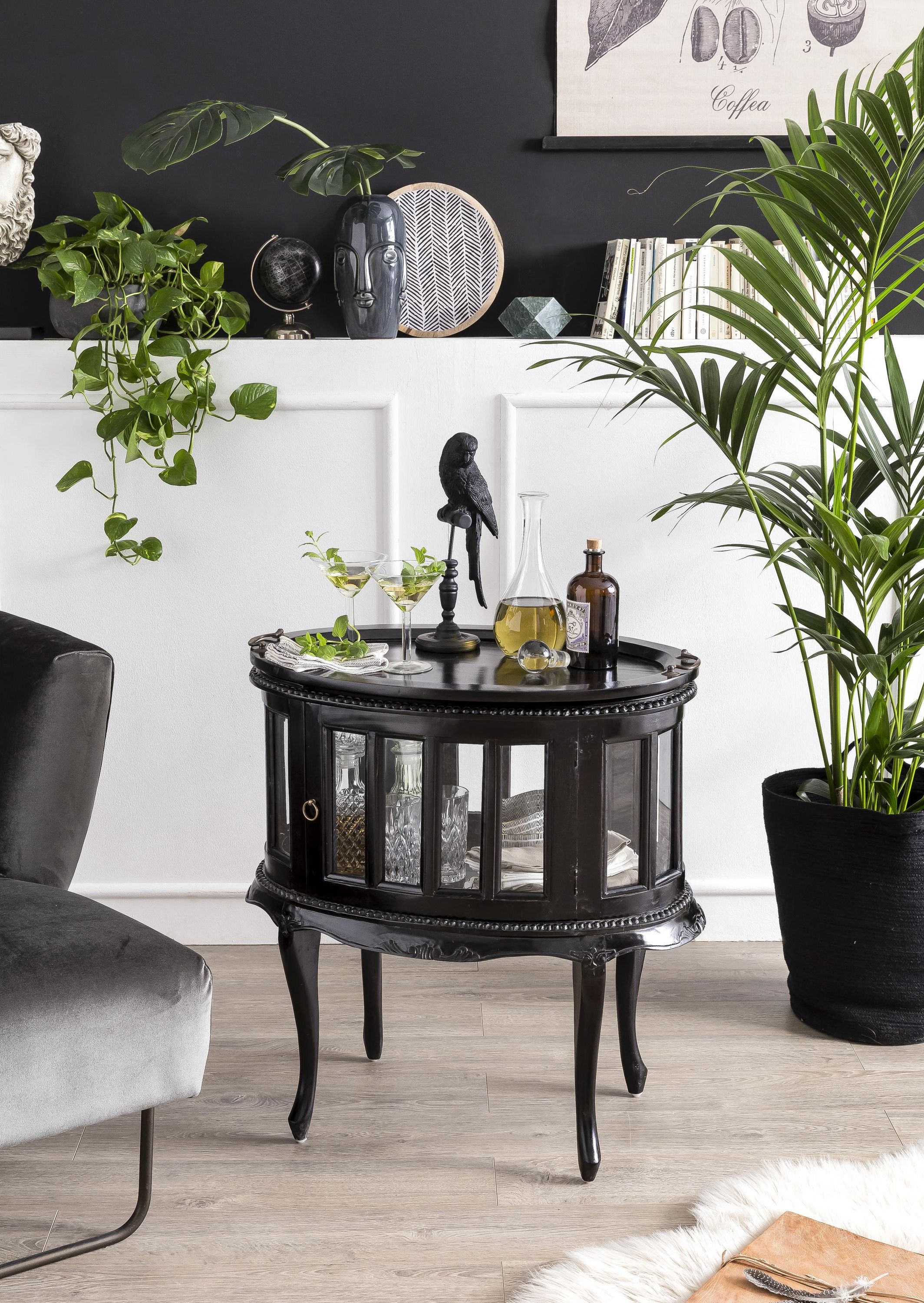 Teekästchen Samba Akazie massiv Beistelltisch Couchtisch Sofatisch Wohnzimmer