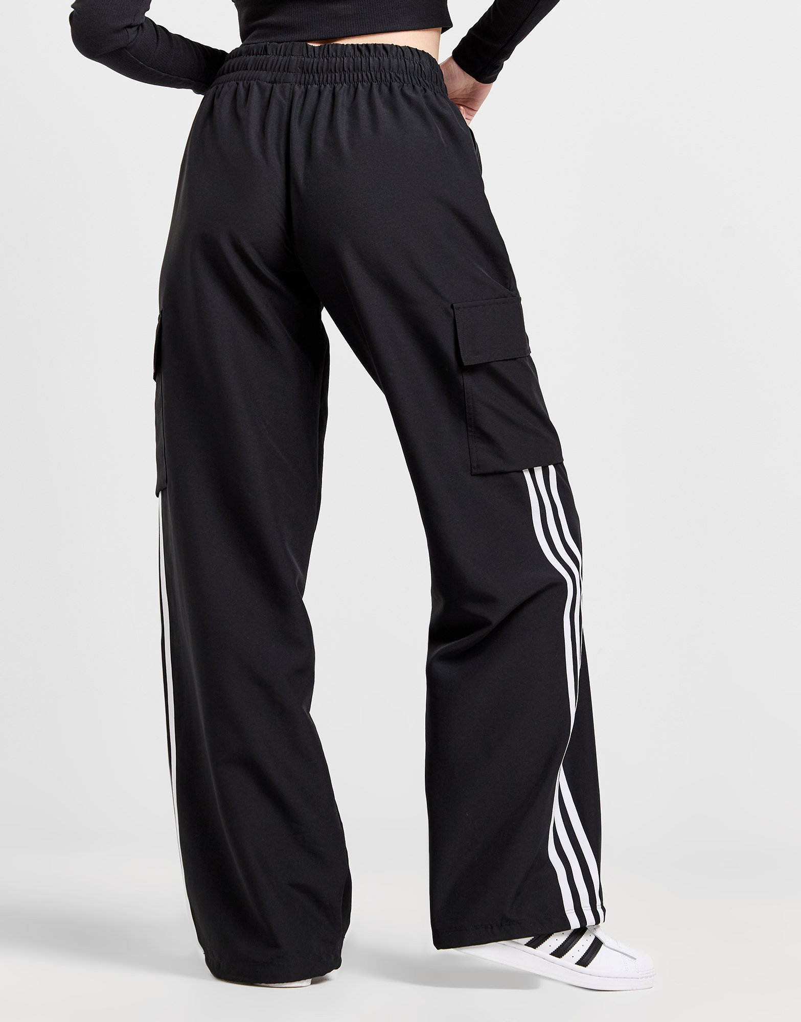 adidas Originals Pantalon Cargo Wide Leg 3 bandes Femme