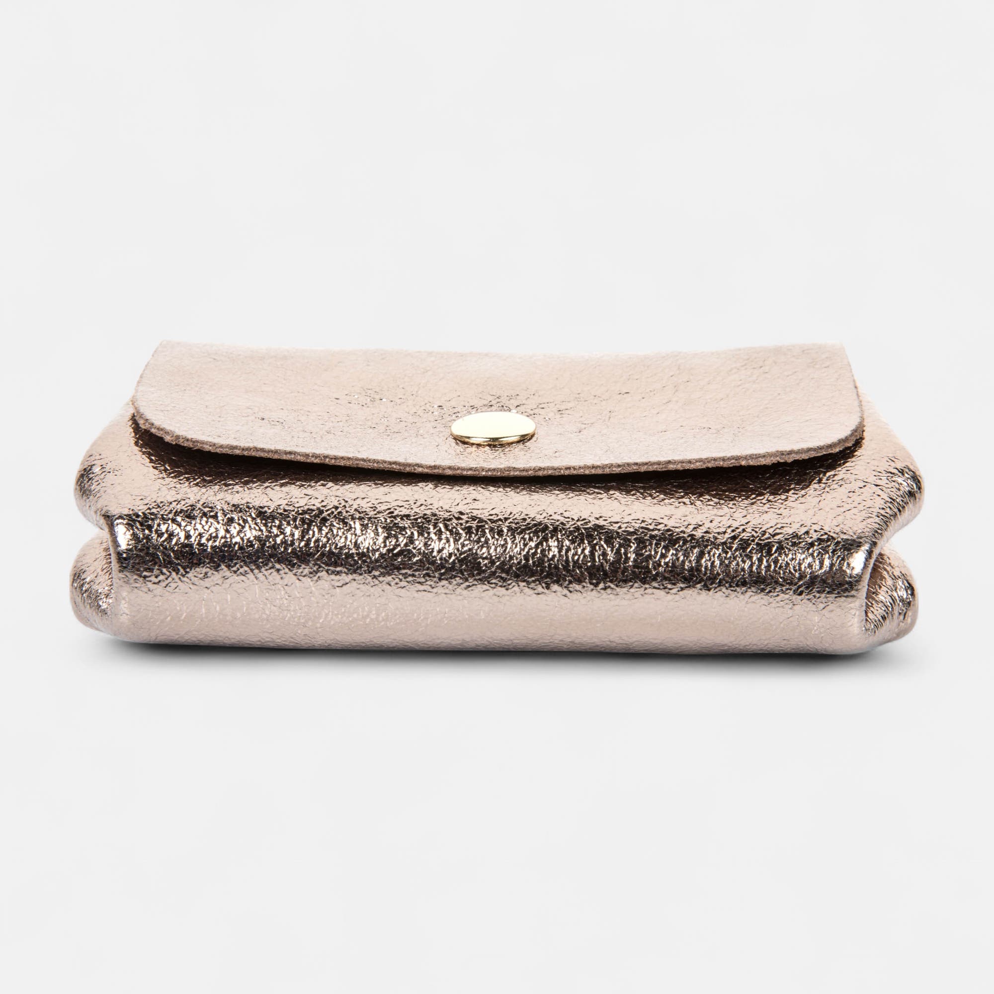 Petite maroquinerie en cuir bronze