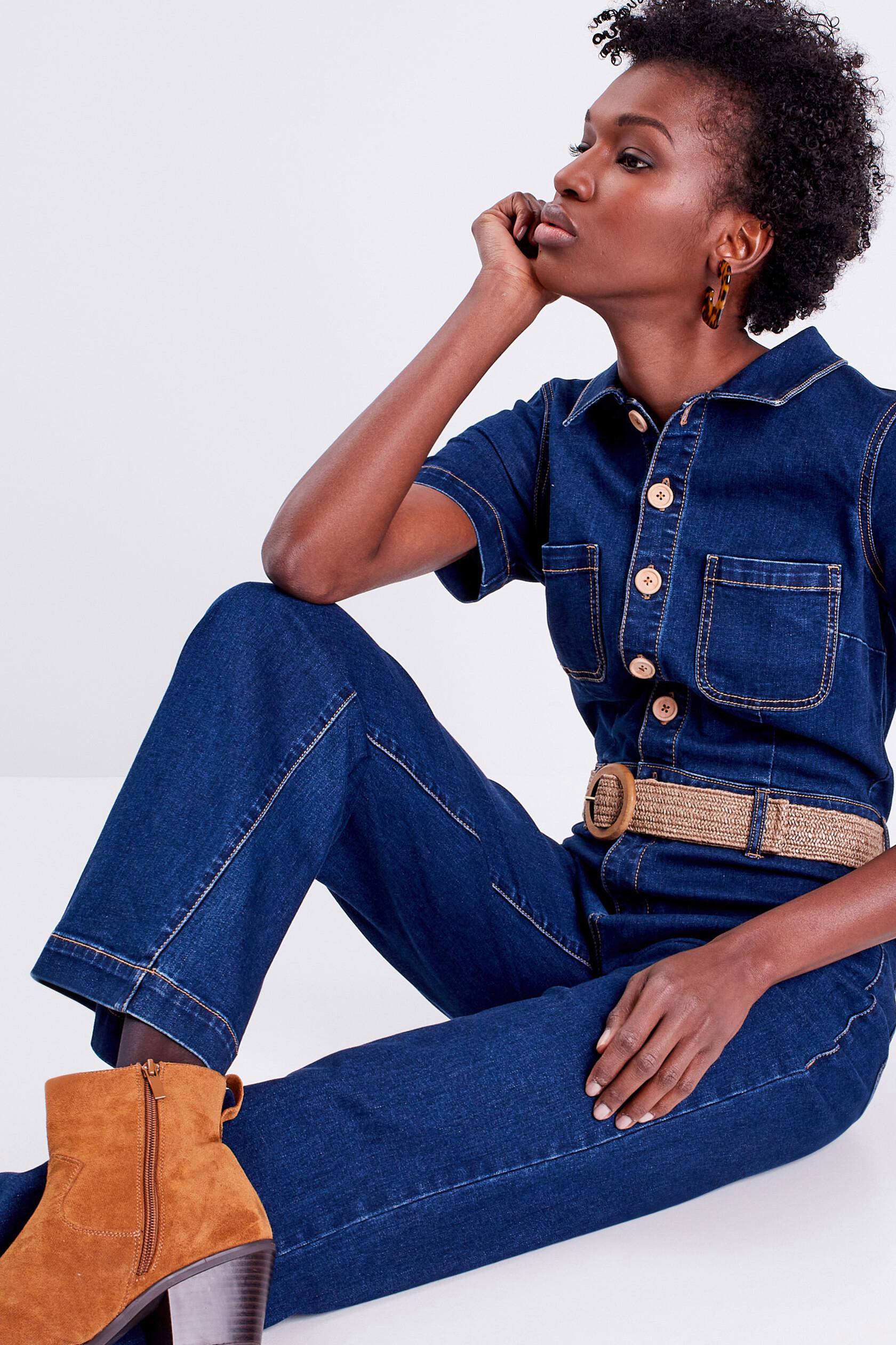 Cache Cache jumpsuit dark blue denim