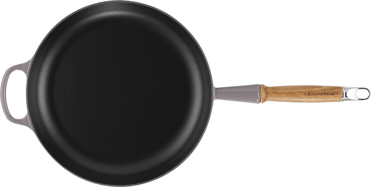 Le Creuset Stegepande m/træht 28cm Flint Flint