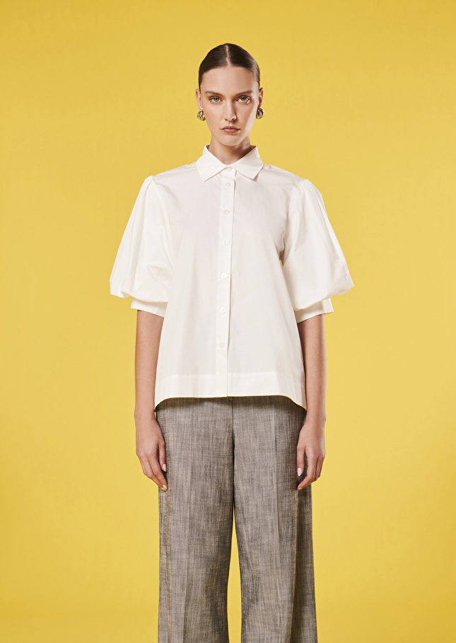 Chemise Calypsoblanche en popeline