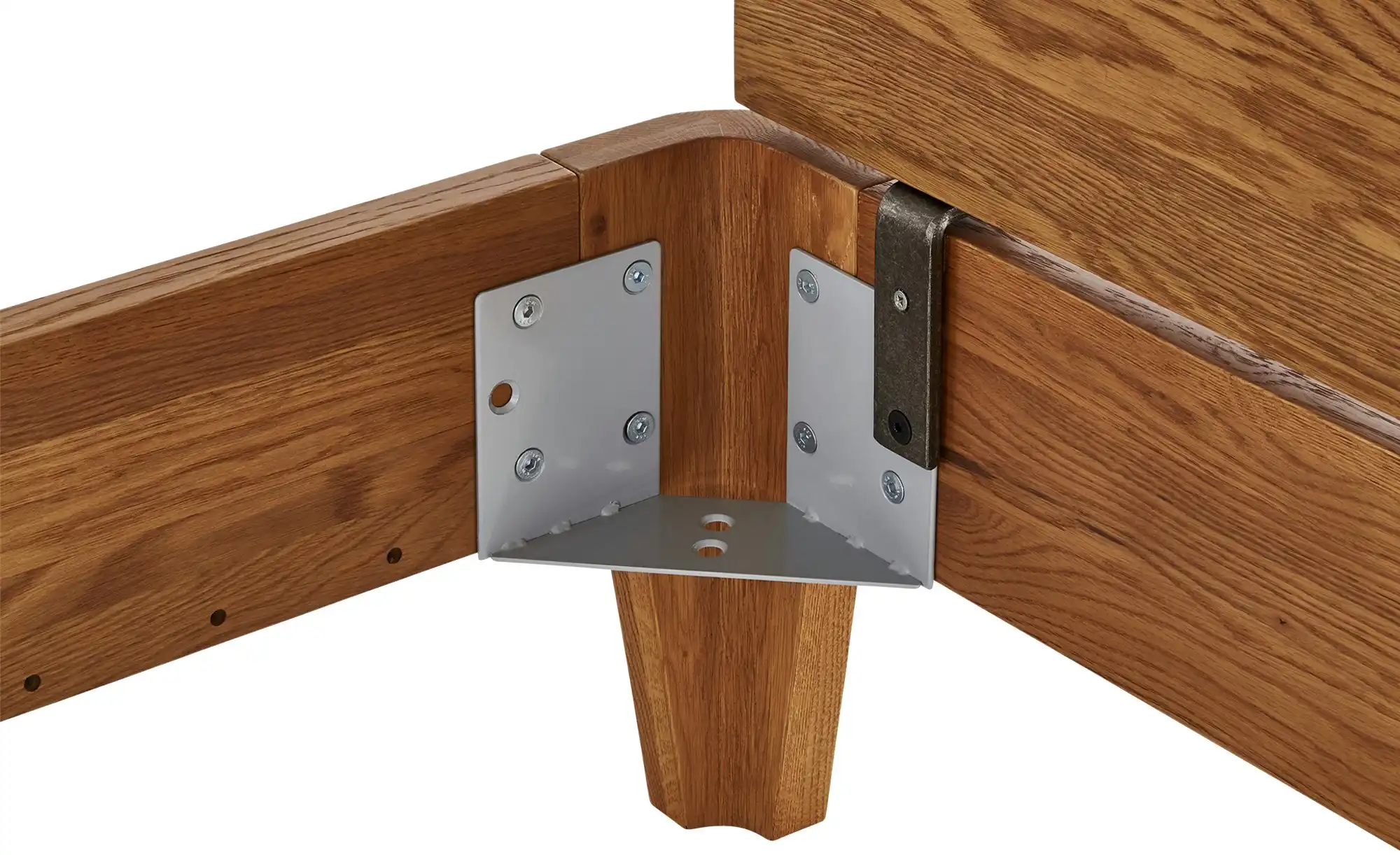 Massivholz-Bettgestell Oak-Line