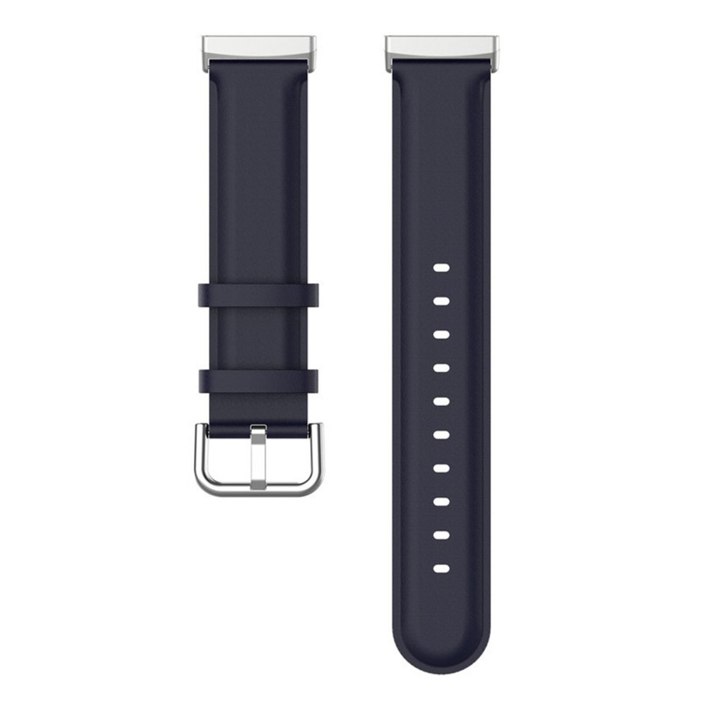 Fitbit Versa 4 / Sense 2 Echtleder Armband (Gelenkumfang 180-235mm) - Dunkelblau