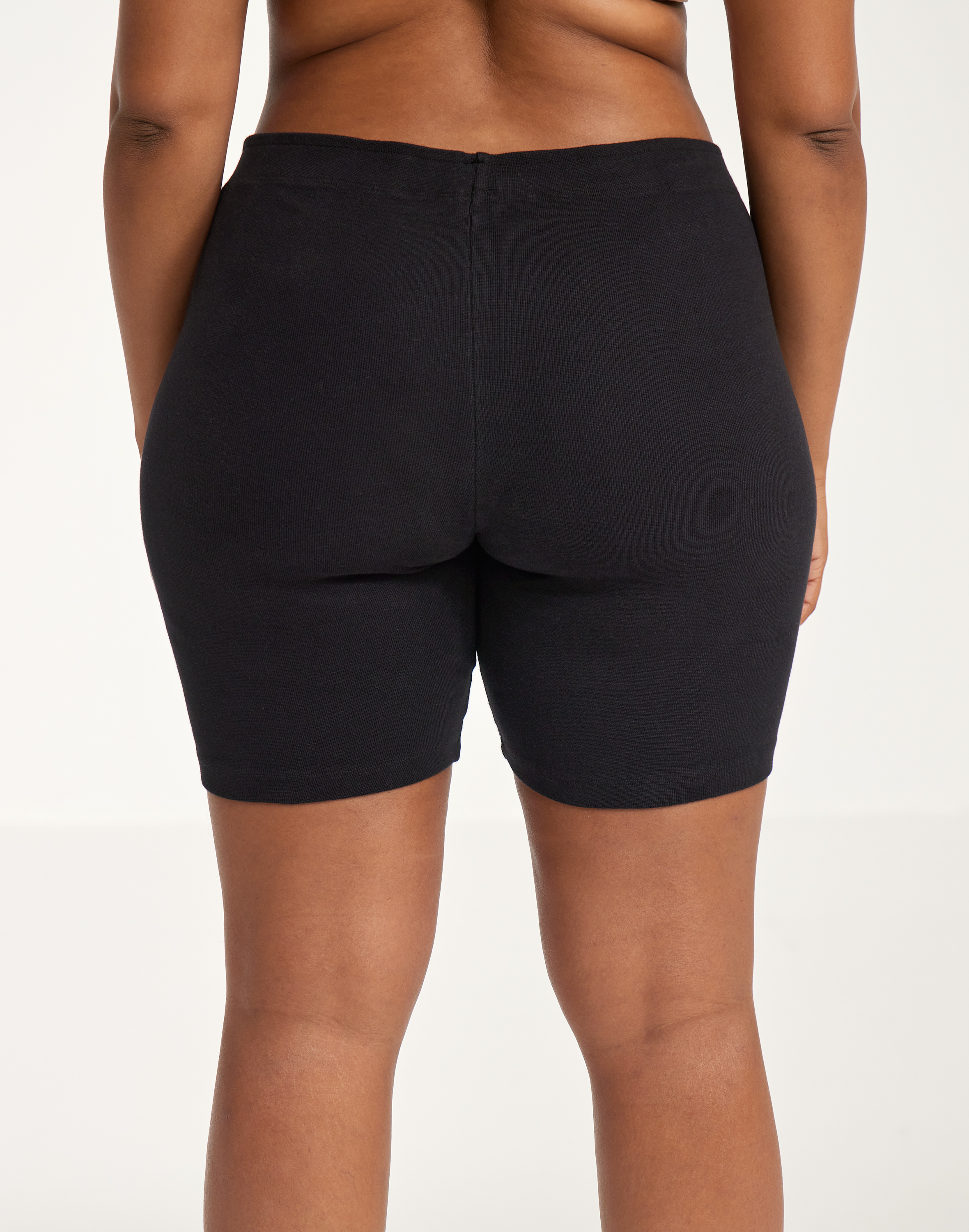 Fietsshorts van katoen voor dames in Zwart