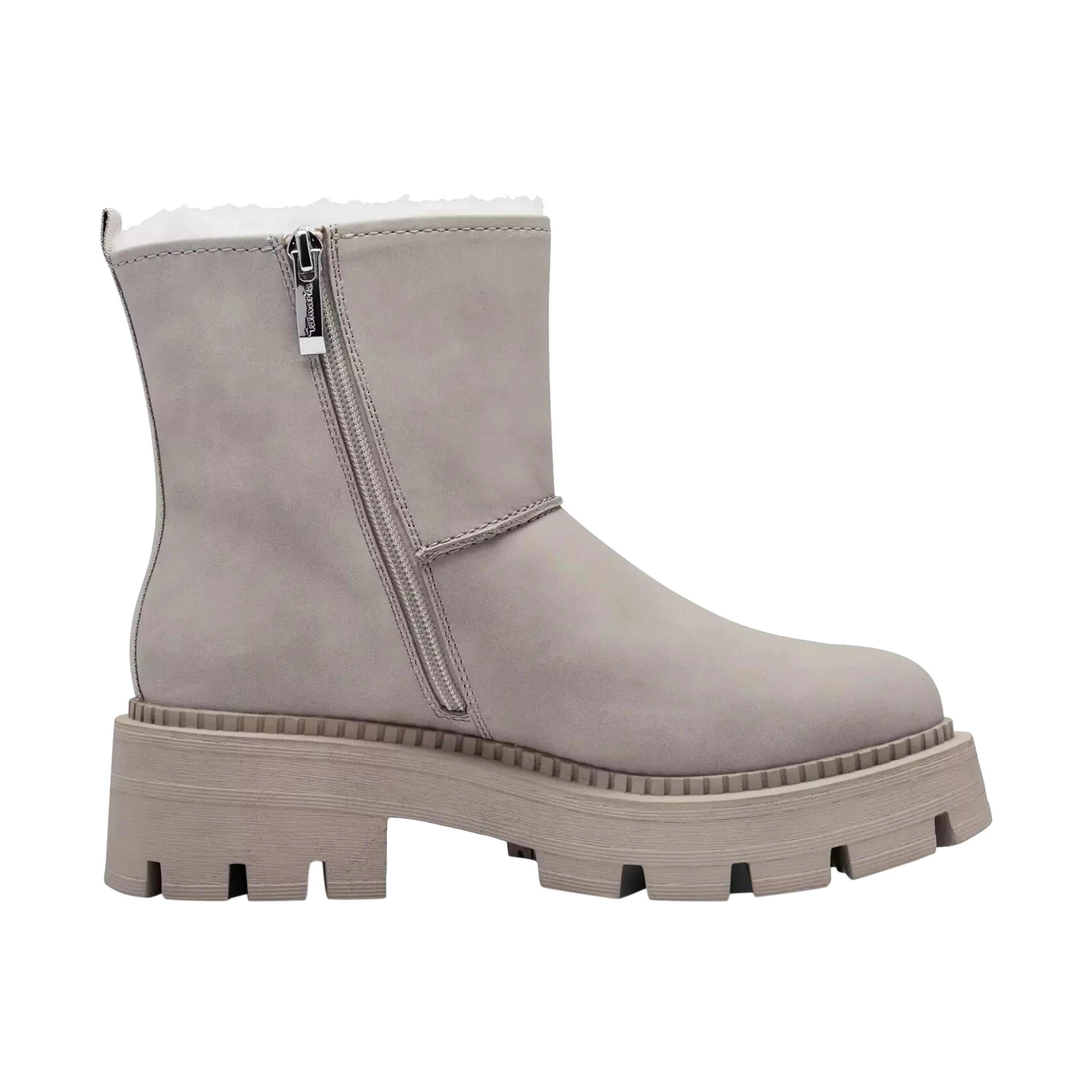Bottines à zip | Gris