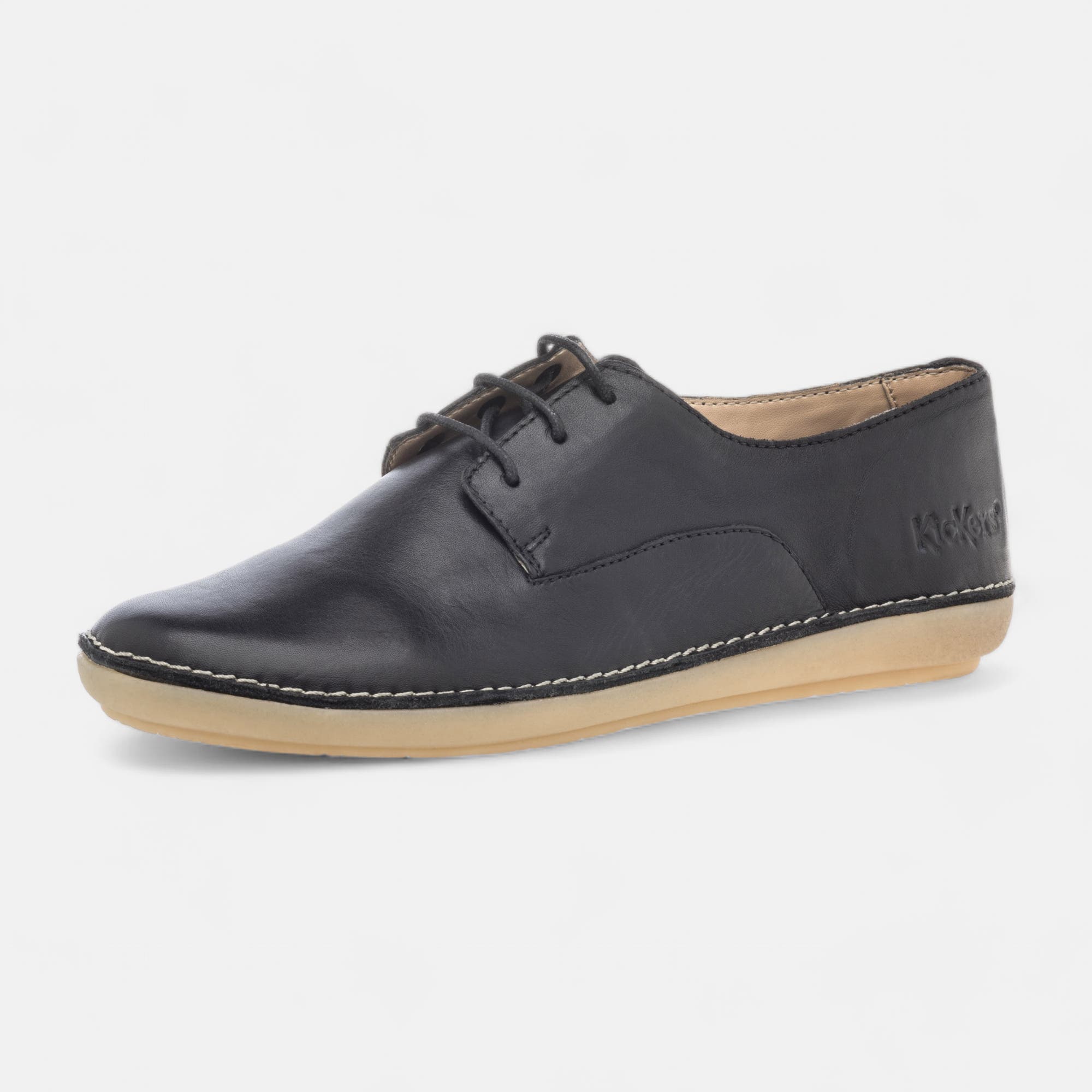 Derbies Femme en cuir noir