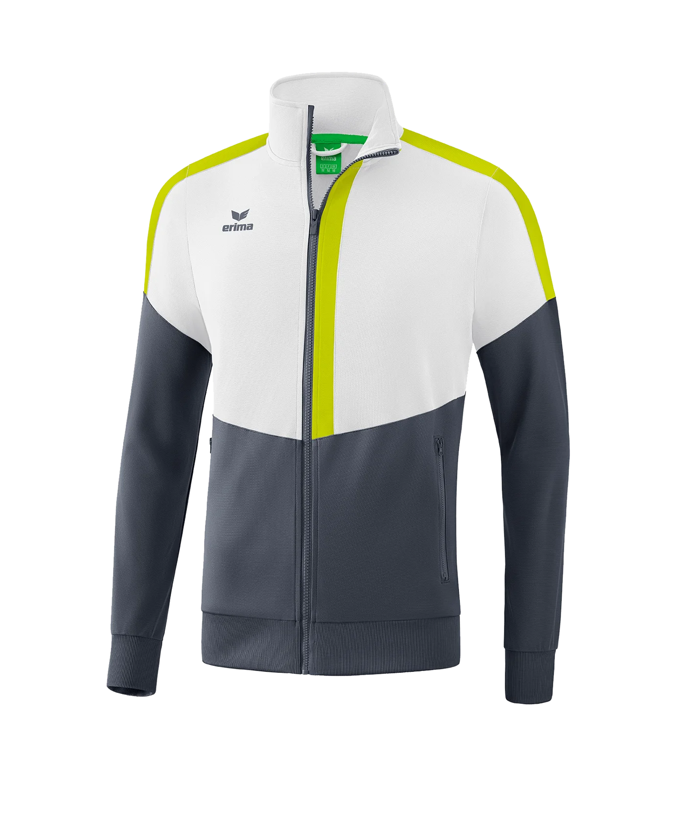 Erima Squad Trainingsjacke Weiss Grau