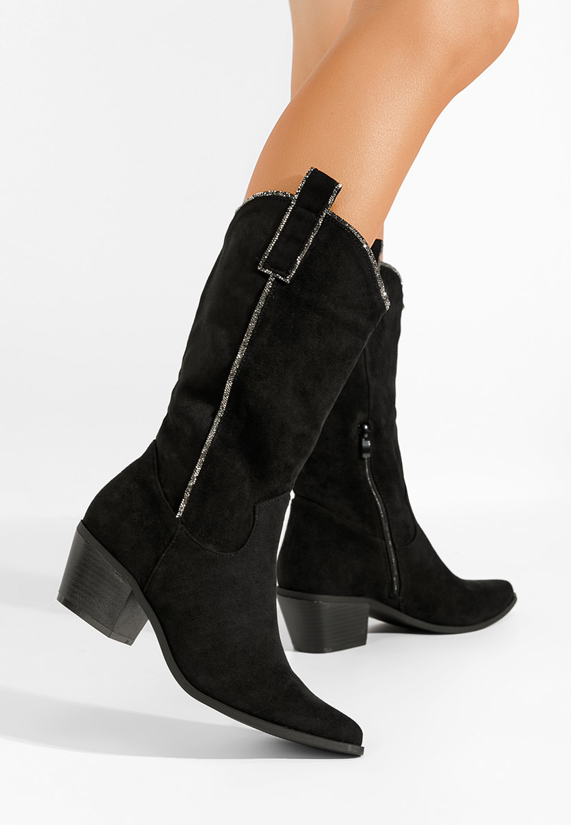Santiag femme noires Noemi