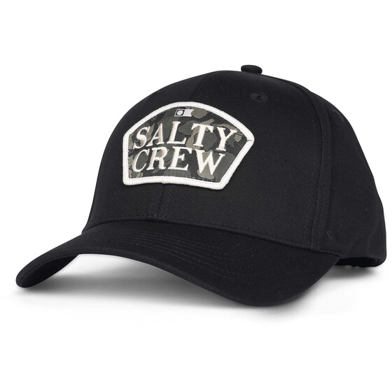 Salty Crew Filler Up 6 Panel Black  SU25