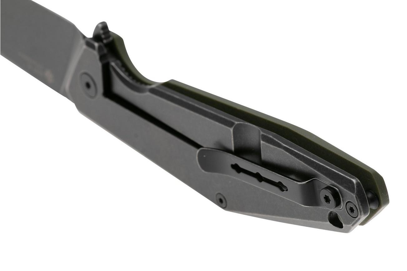 Ruike D191-G Blackwashed 8Cr13MoV, Green G10, zakmes