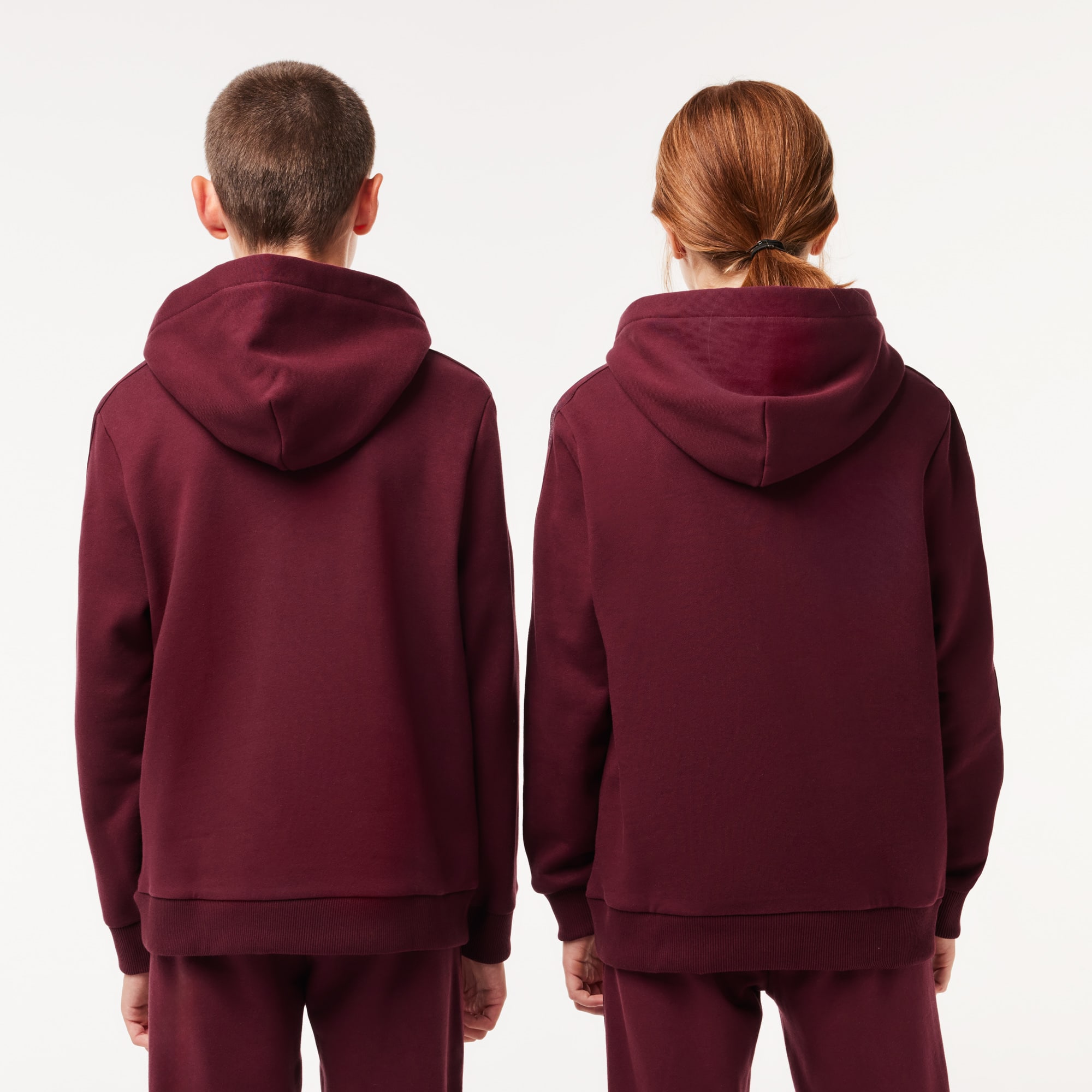 Sweatshirt à capuche en molleton de coton Pullovers & Sweatshirts - Rouge - Lacoste - Enfant