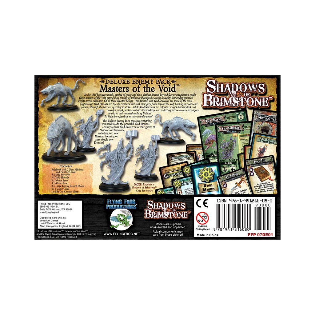 Shadows of Brimstone - Master of the Void - Deluxe Enemy Pack Expansion