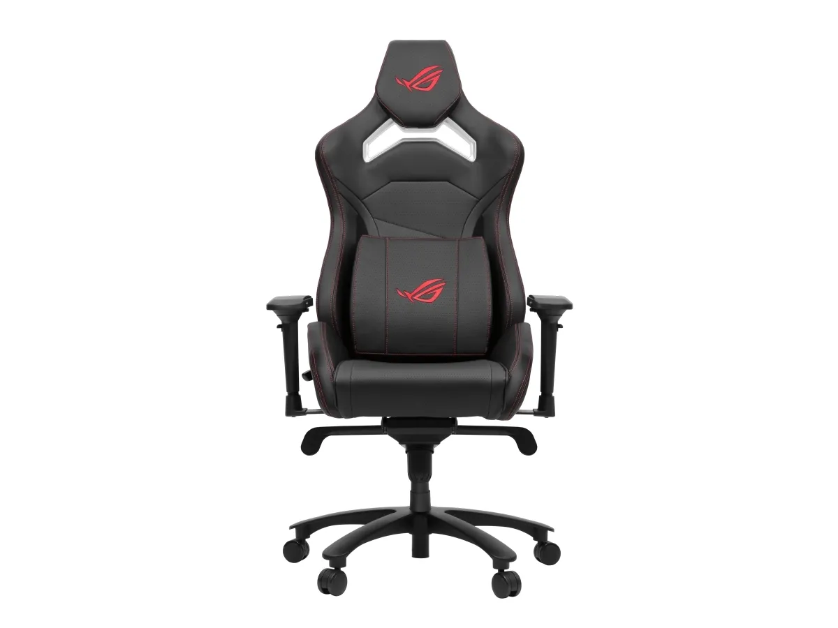 ASUS ROG Chariot Core - Stol - ergonomisk - armstøtter - T-formet - vippe - drejeled - kunstig læder