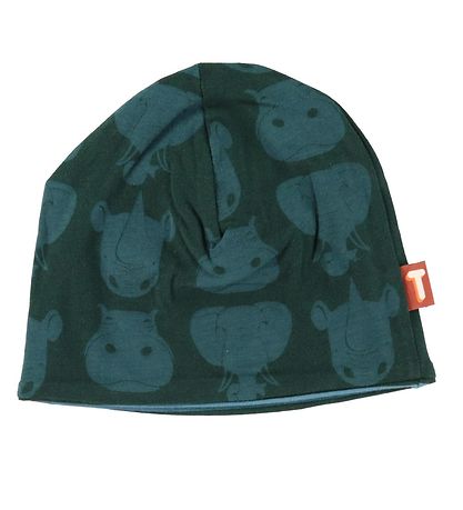 DYR Mütze - Loeve - Umkehrbar - Black Green m. Dicke Haut
