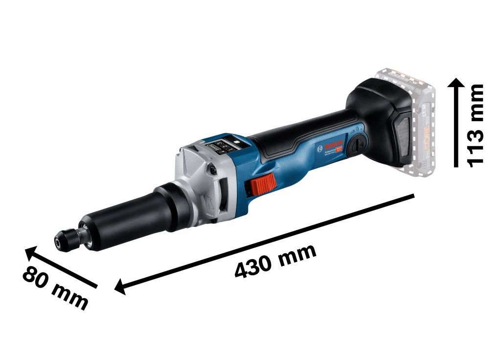 Bosch GGS 18V-10 SLC Li-ion accu rechte slijper body in L-Boxx - 06012B4000
