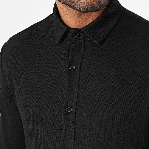 Ensemble Chemise Manches Longues Et Pantalon Jogging Noir