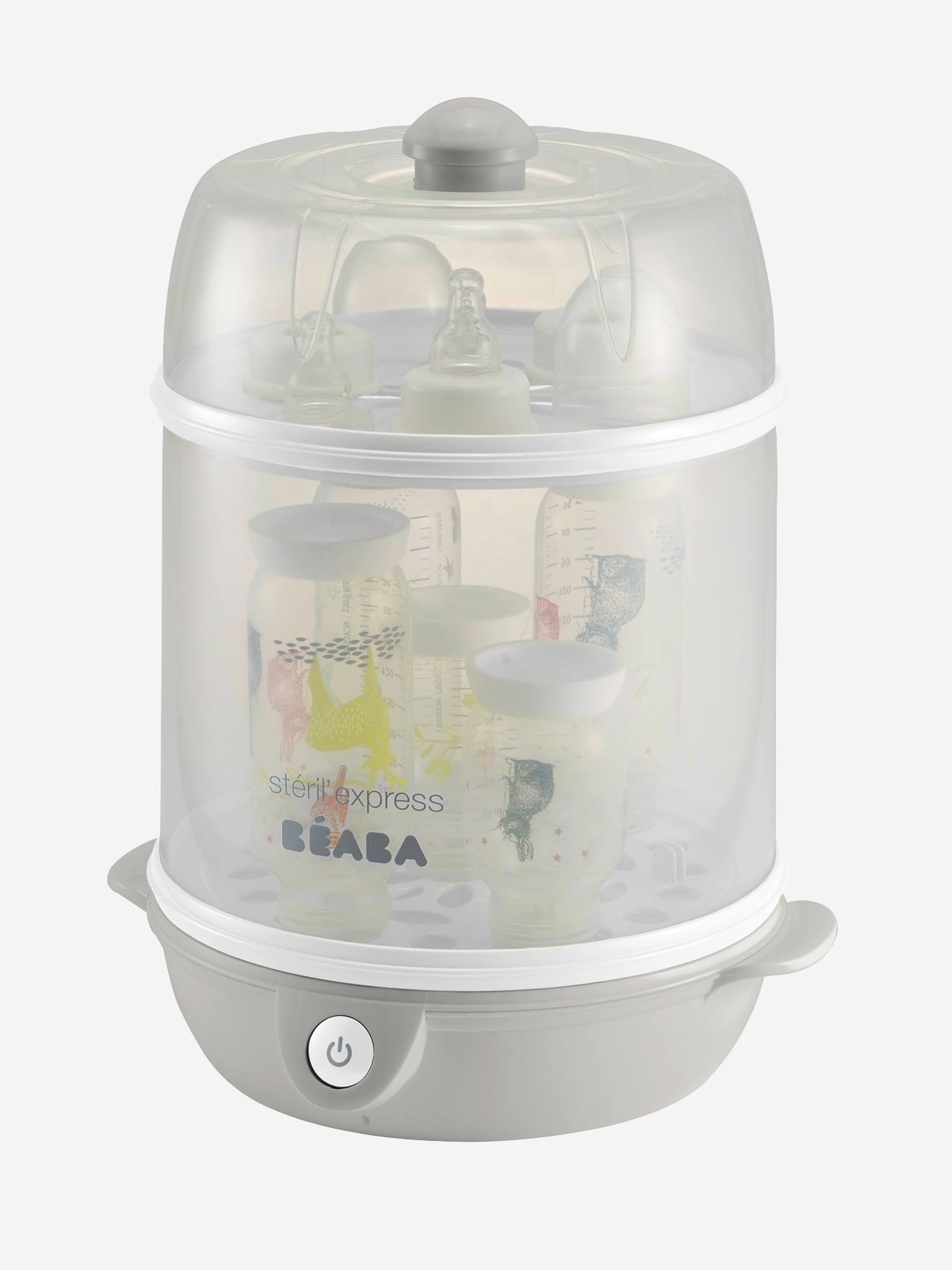 Esterilizador BEABA Stéril Express Evolutive, cinza claro, superfície lisa