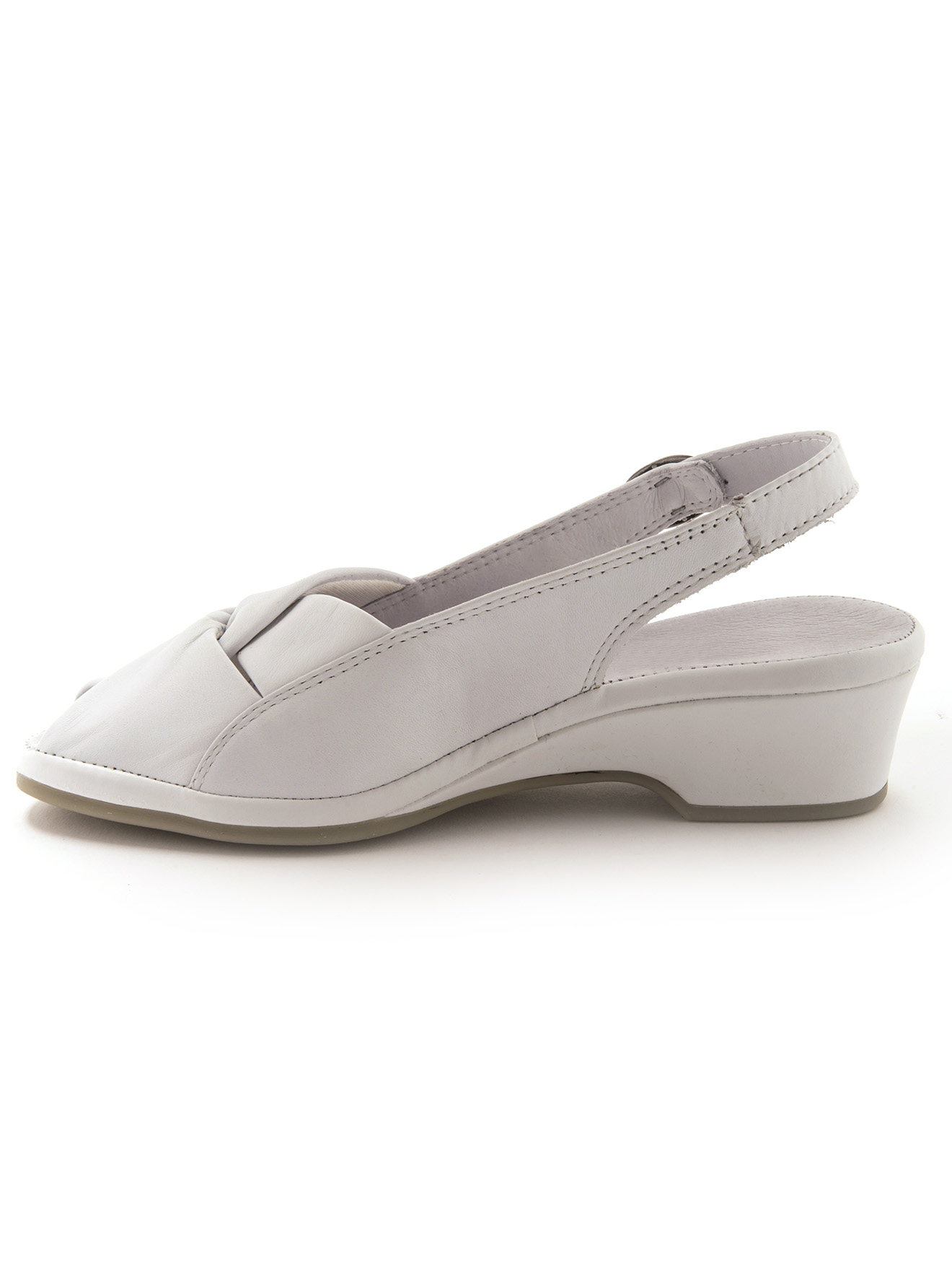 Sandales en cuir, grande largeur