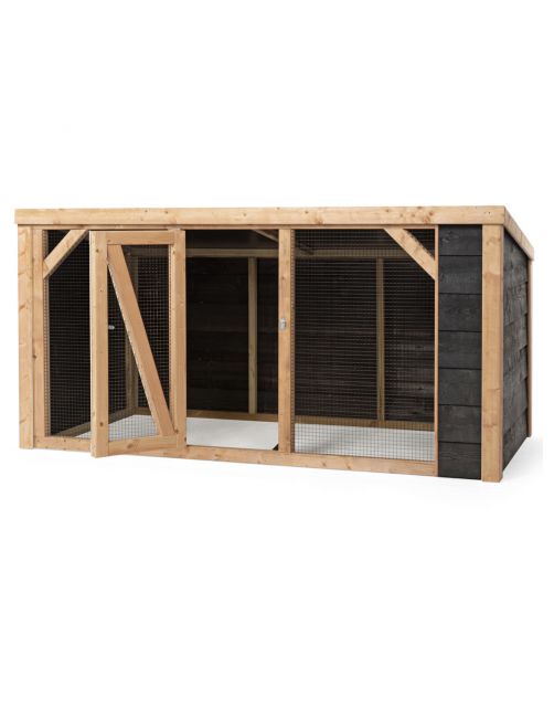 Voldux Dierenren Milan - Dierenverblijf - 260x130x132 cm Zwart