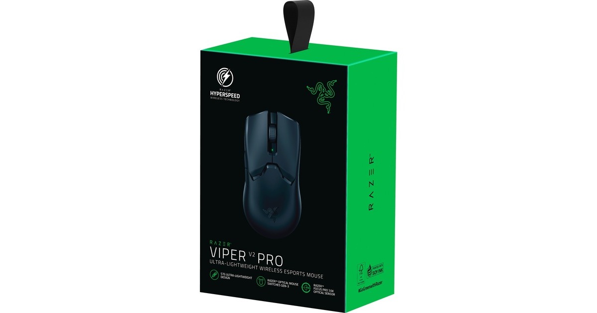 RazerViper Pro V2 gaming muis  (Zwart, 30000 dpi)