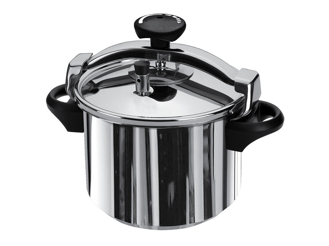 PANELA DE PRESSÃO COM CESTO ACTUEL INOX APTA PARA INDUÇÃO 6L