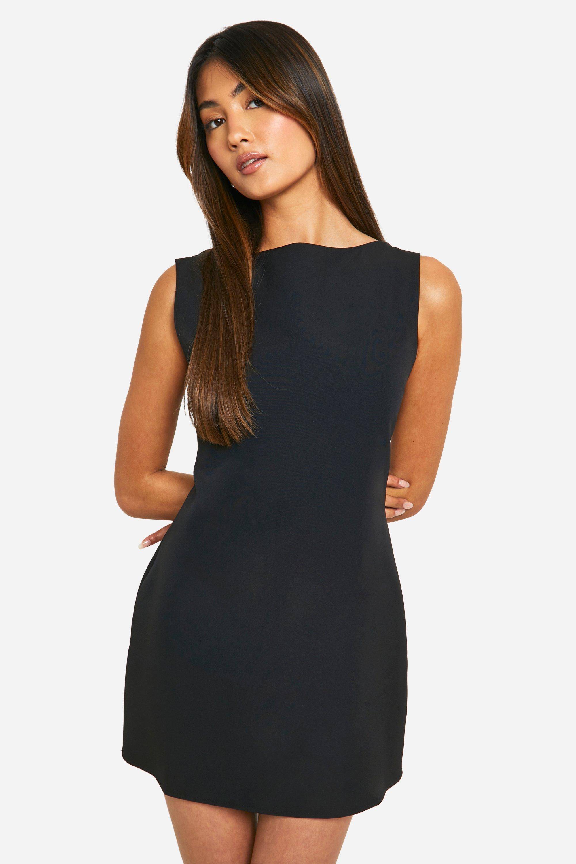 boohoo Robe Micro Mini Fit & Flare à encolure Slash Neck