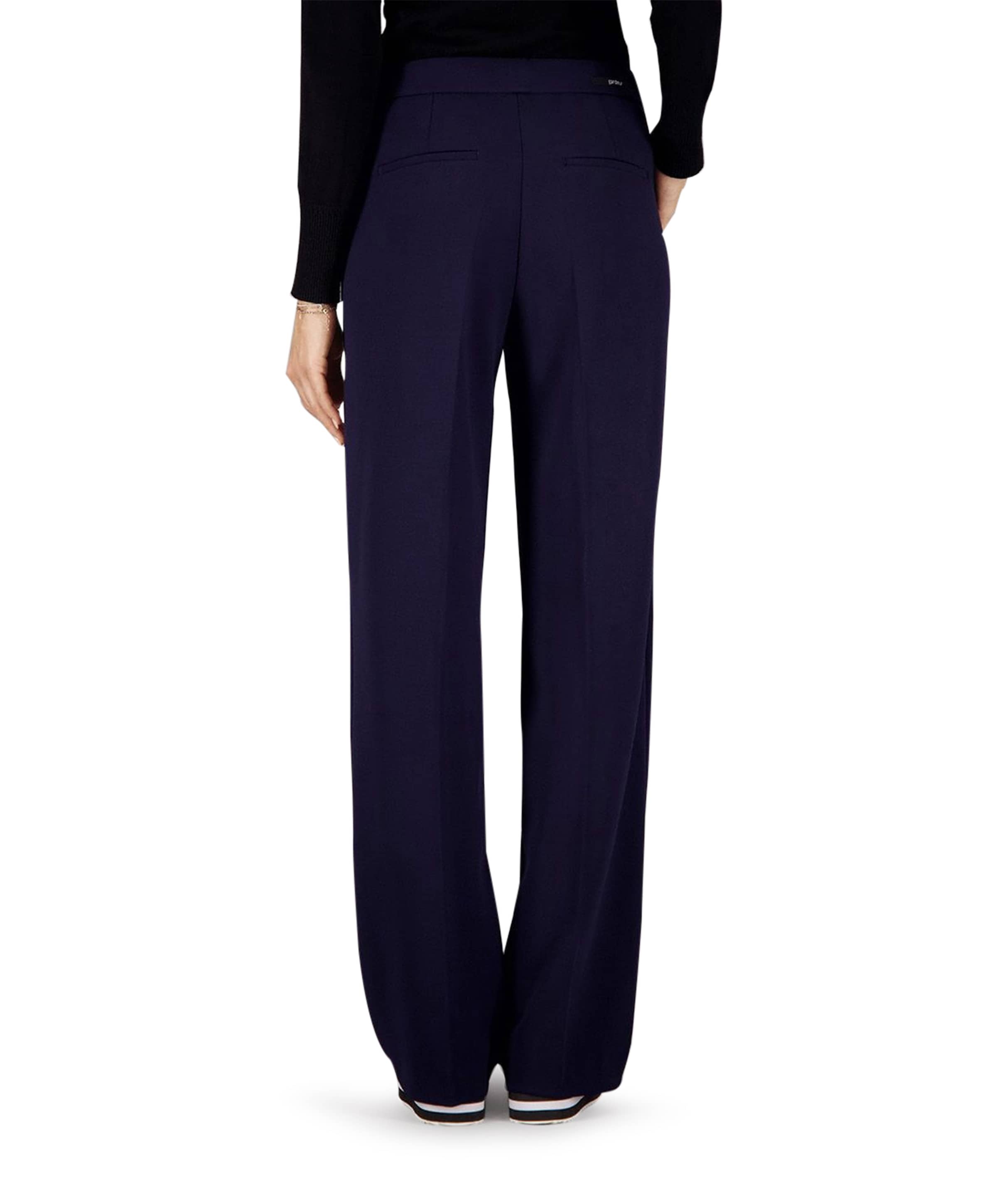 Gardeur Wide leg Feminine broek blauw