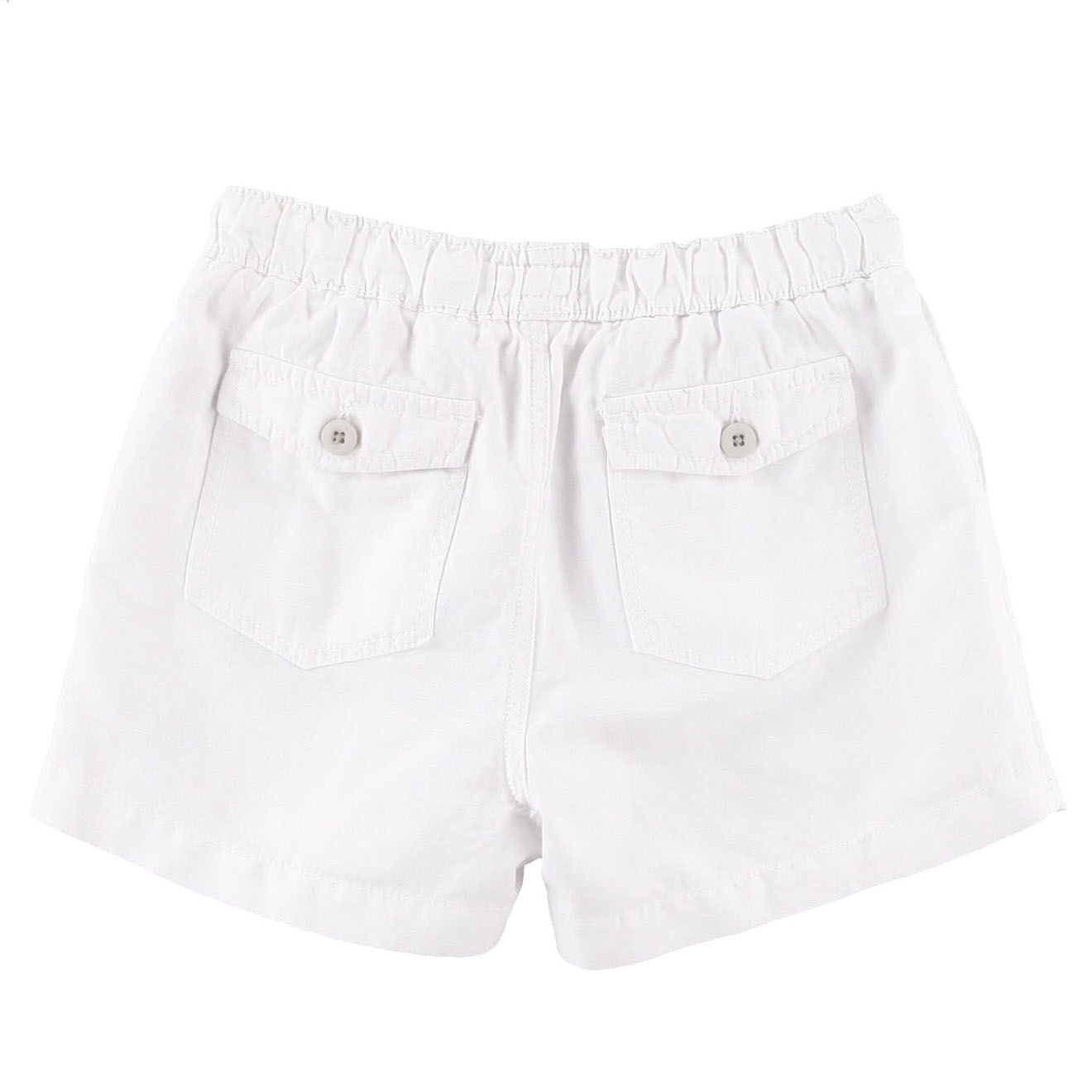Hartford Short en Coton & Lin Saran blanc