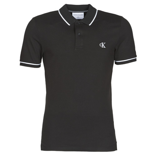 Calvin Klein Jeans - TIPPING SLIM POLO - Noir