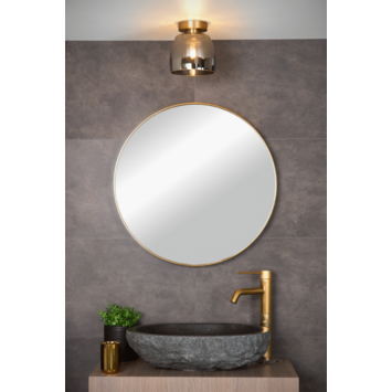 Lucide Tyler Plafonnière Badkamer mat goud / messing