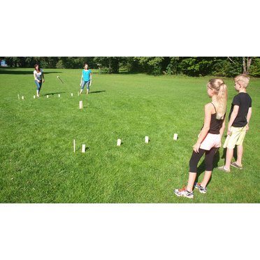 Jeu d'échecs suédois Kubb, en pin