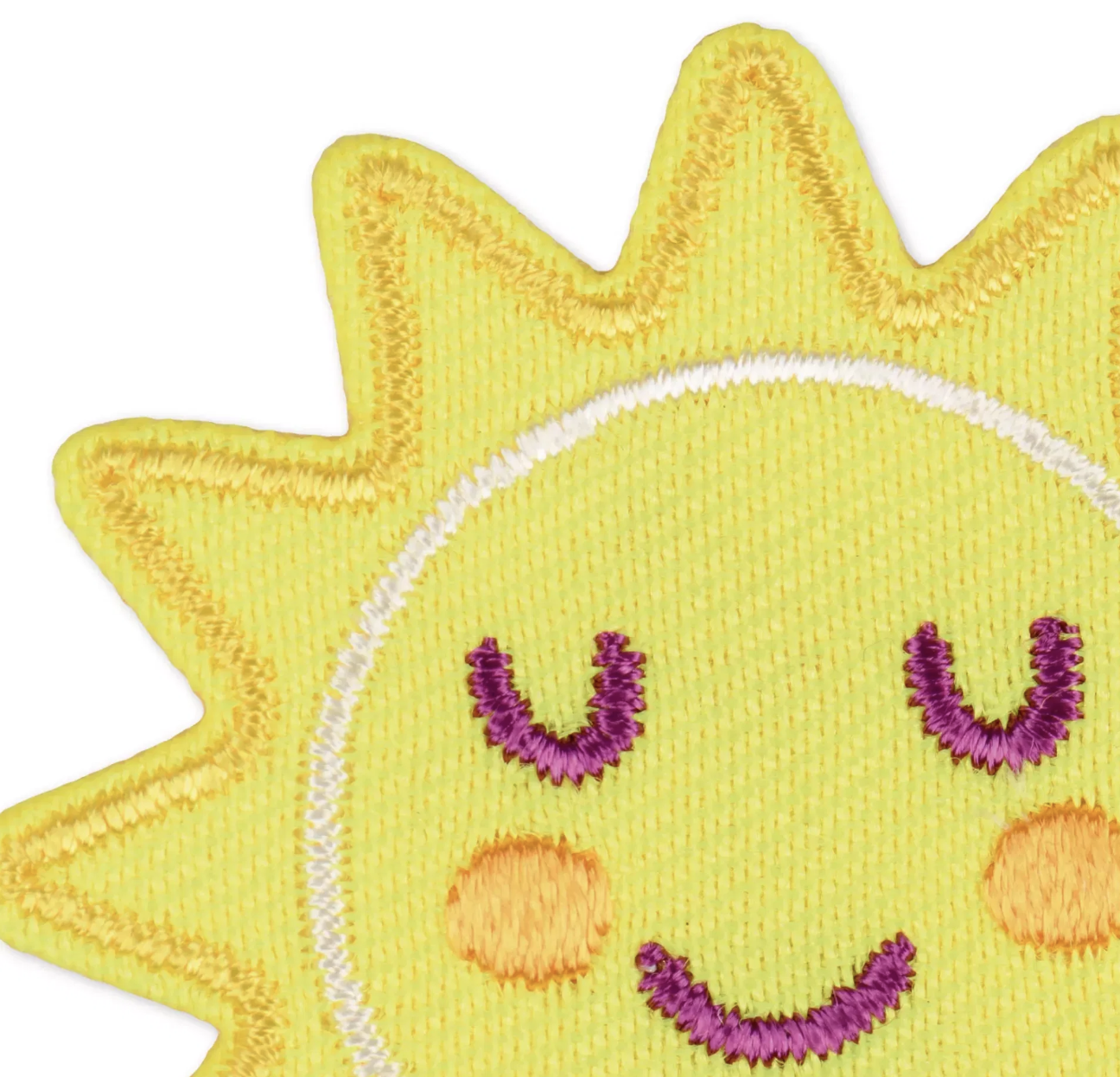 Stoff Applikation Flicken Bügelbilder DIY Bastel Aufnäher Patches für Kleider / Rucksack / Tischdecke (923244) - Sonne