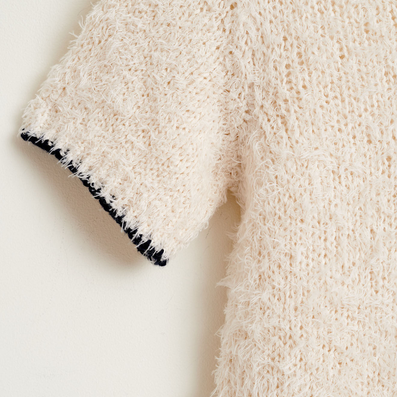 Bellerose Pull 100% Coton Bio Nomed fluffy écru