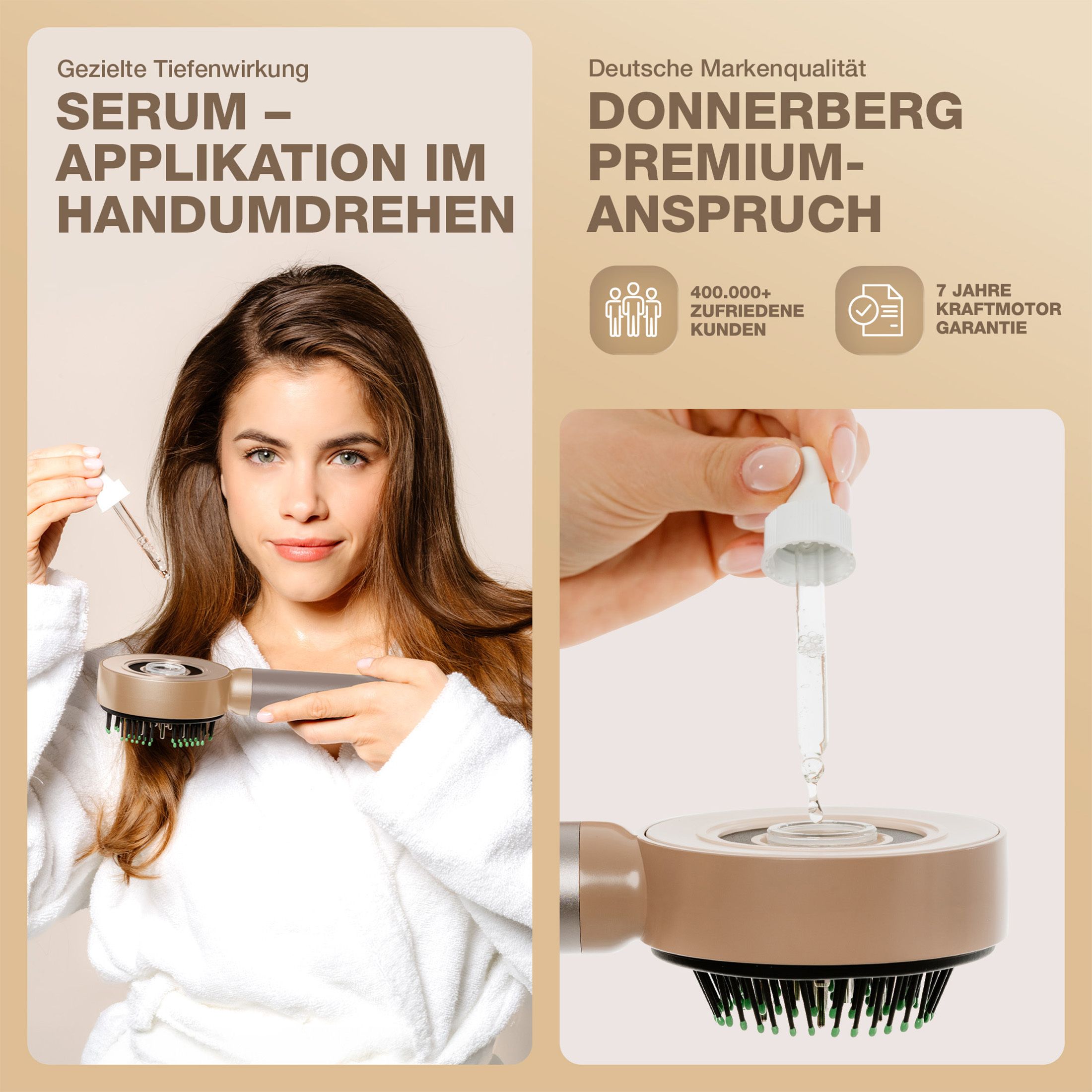 Kopfmassagegerät MIO mit Rotlicht und Ölanwendung
