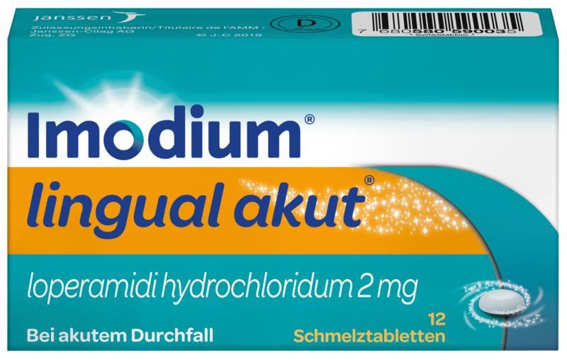IMODIUM lingual akut Schmelztabl 2 mg Blist 12 Stk