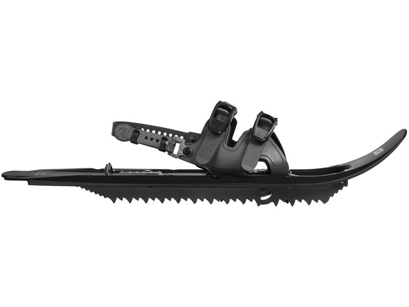 KOOR Schneeschuh Arduus Highlander L/XL Schwarz Steigeisen und Fersenplatte aus Aluminium für jedes Gelände