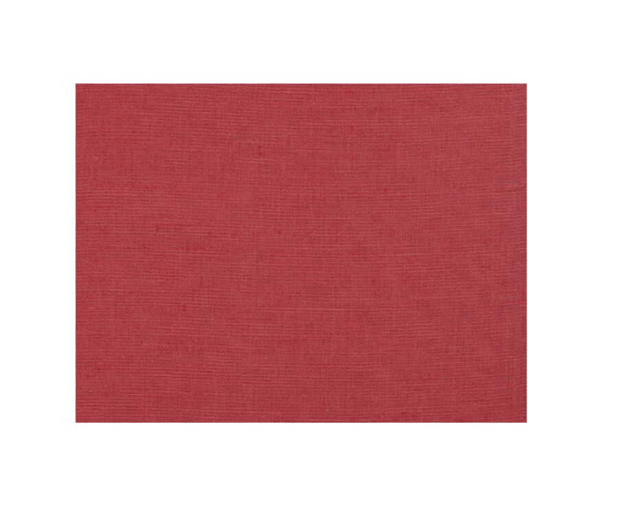 Chemise coton lin rouge vintage - SILBERT