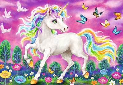 Ravensburger Puslespill Unicorn & Pegasus 2x24 Brikker