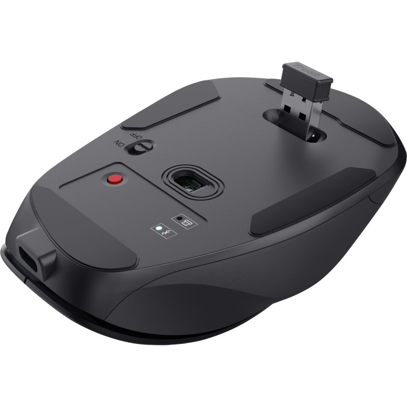 Trust Fyda souris Bureau Droitier RF sans fil + Bluetooth Optique 2400 DPI