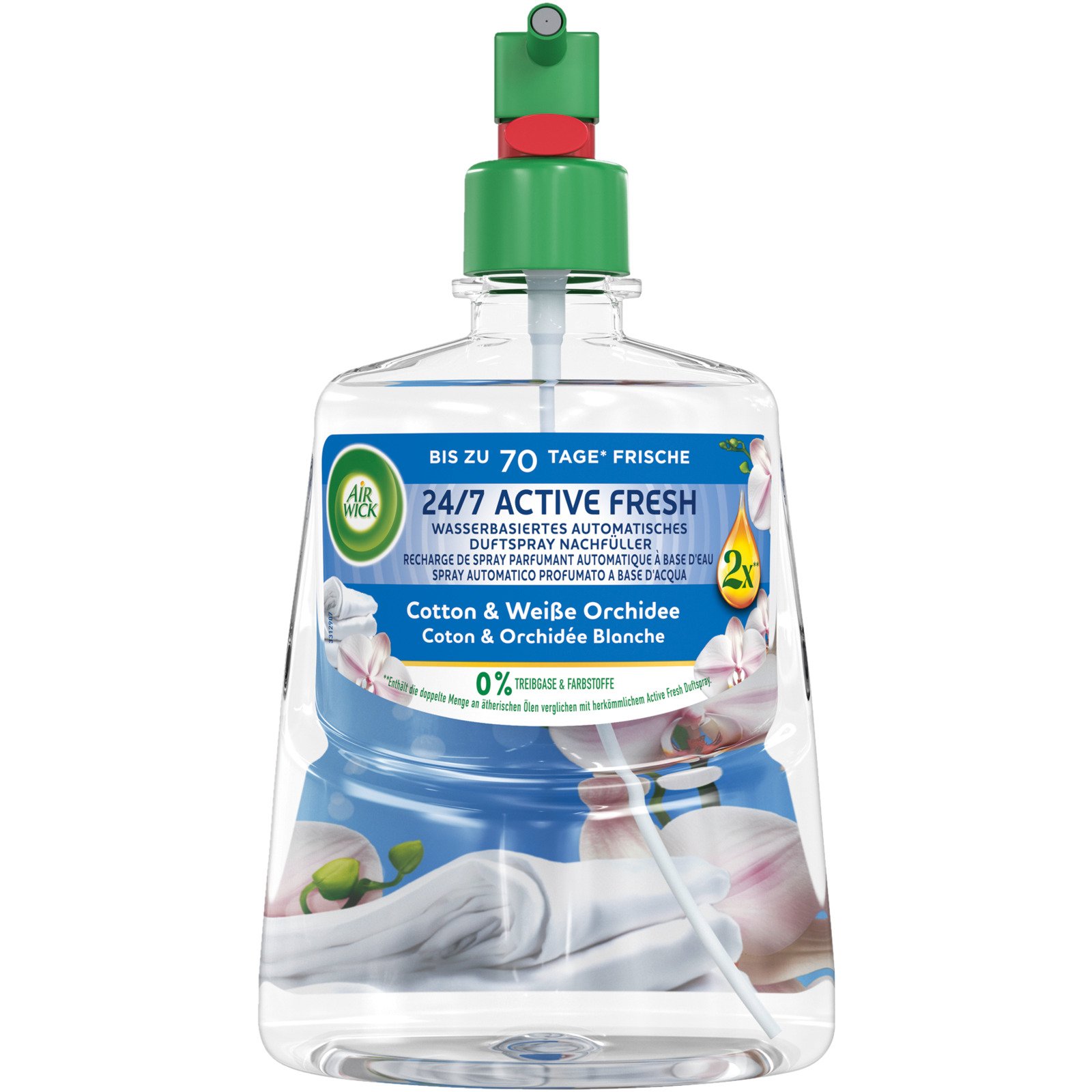 Airwick Active Fresh Nachfüller Cotton & Weisse Orchidee 228 ml