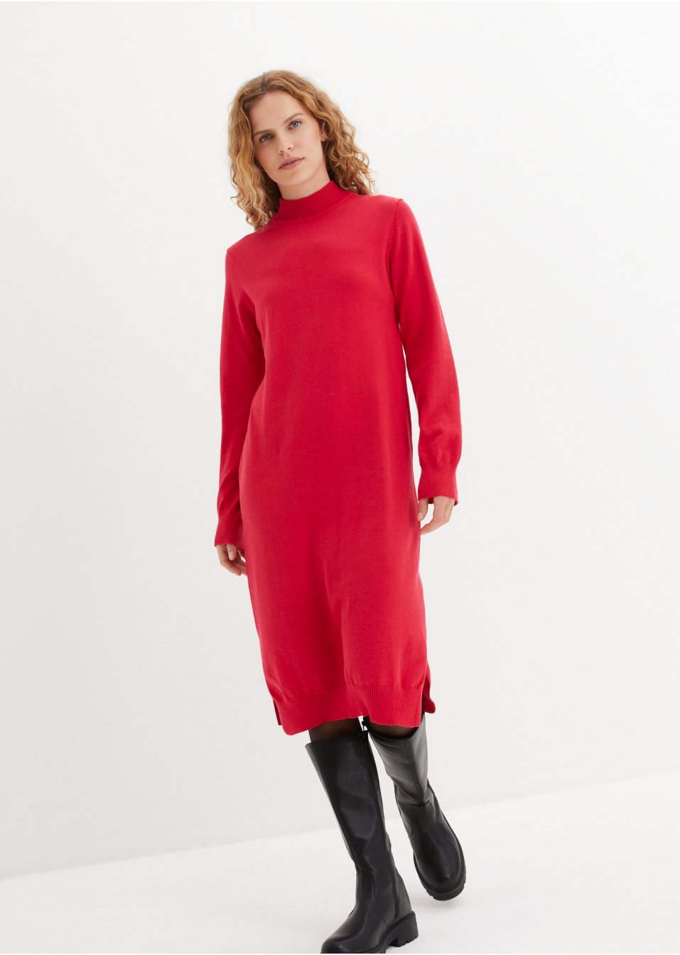 Robe midi en fine maille