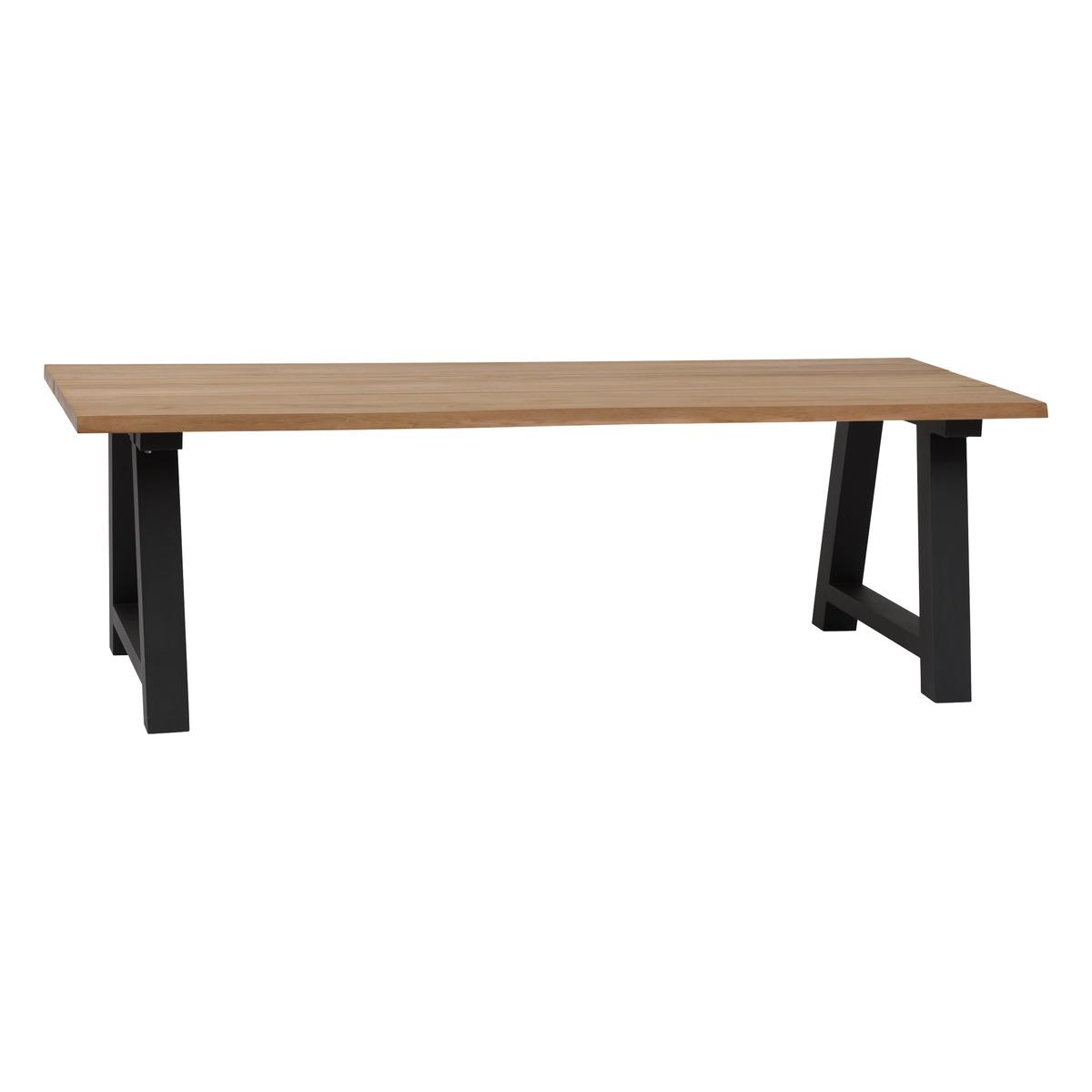 TABLE IRUYA FIXE TECK ALUMINIUM 8 PLACES