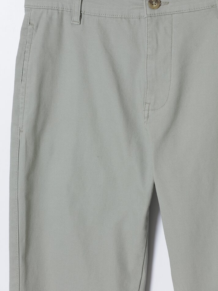 Calças chino rústicas - Verde Musgo