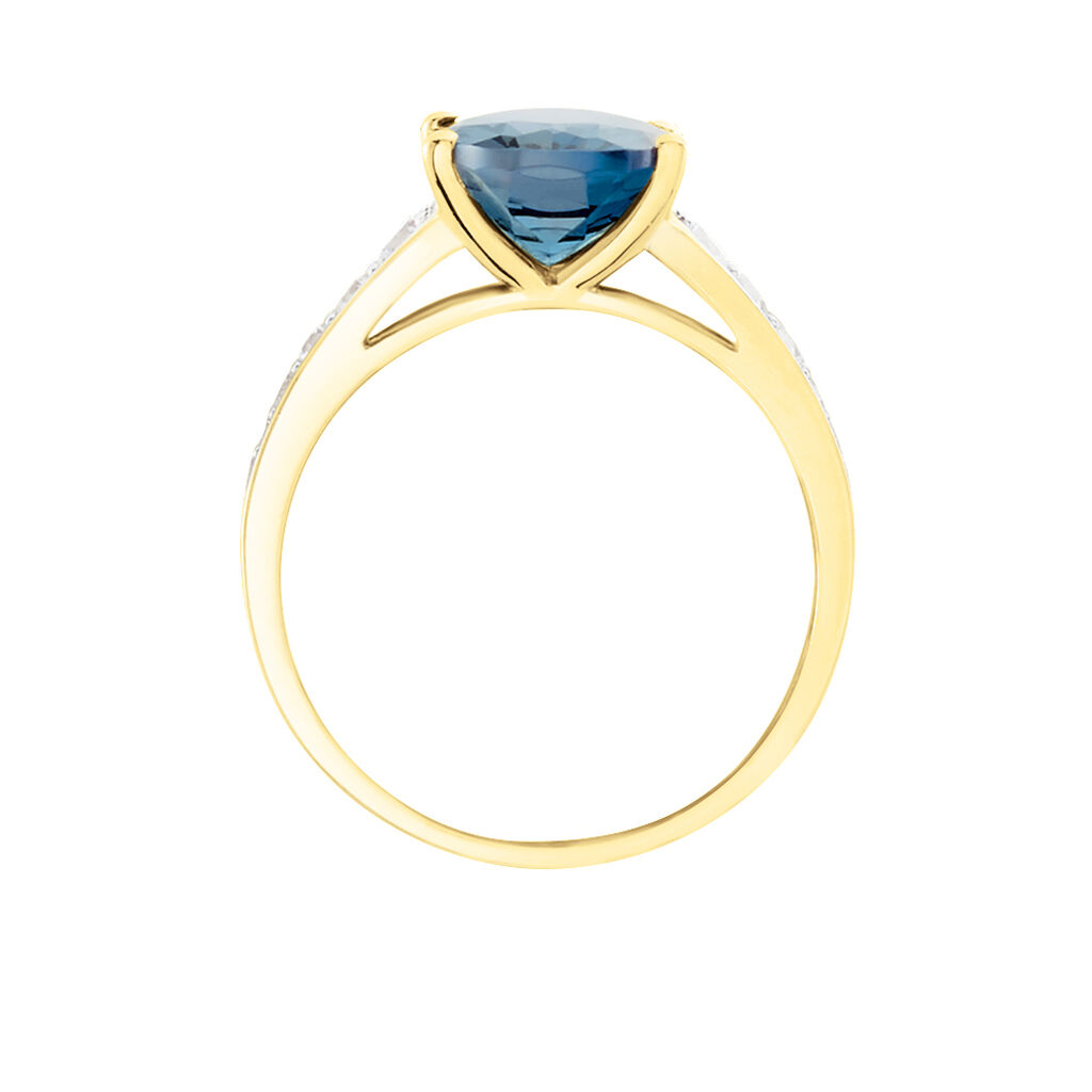 Bague Or Jaune Marie-camille Topaze Oxydes De Zirconium
