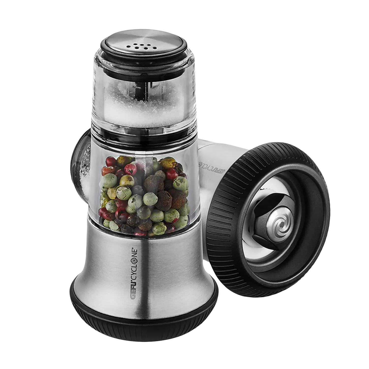 GEFU Salz- oder Pfeffermühle X-PLOSION®, S, 10,7 cm, Edelstahl