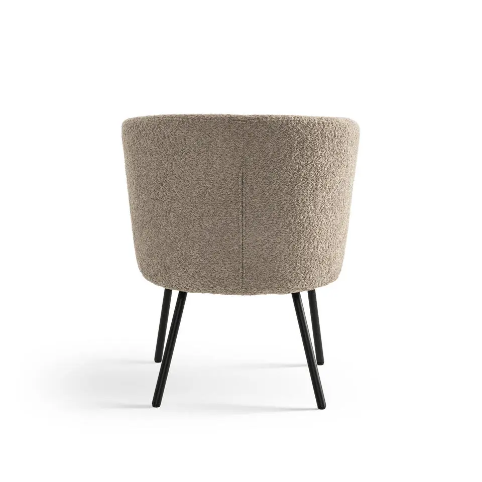Furnihaus Fauteuil Cindy Boucle Taupe Stof
